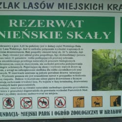 Panieńskie Skały - Tablica pełna ciekawych informacji, dla dociekliwych