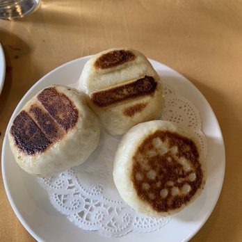 China Pavilion - Pan fried pork bun...frozen inside! - Dim Sum Near Me - Santa Barbara, California