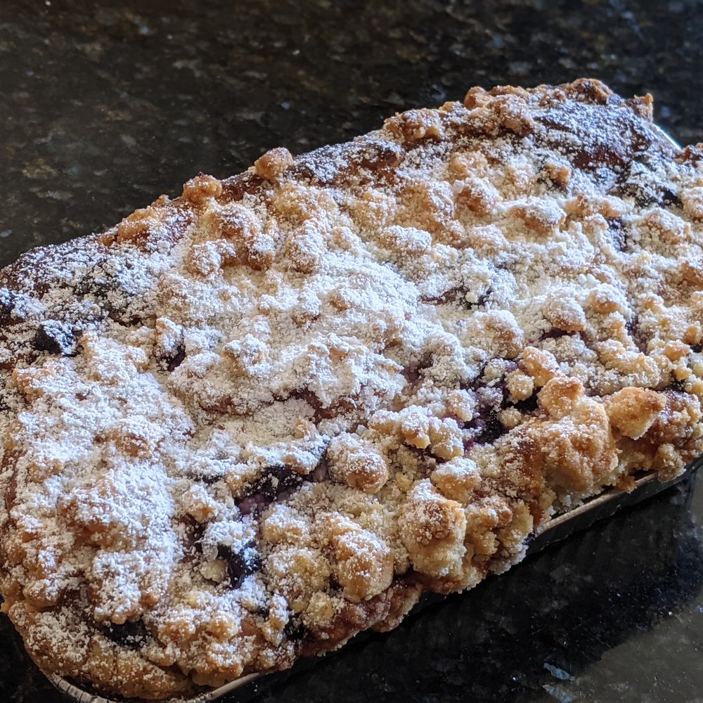 Gluten Confraternity - Blueberry Streusel Babka - Food Delivery Services Near Me Gluten Confraternity - Blueberry Streusel Babka - Food Delivery Services Near Me