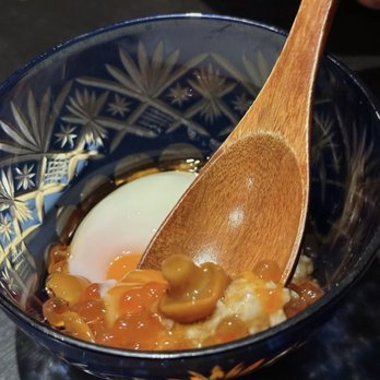 Raku - poached egg - Japanese Near Me - Las Vegas, Nevada Raku - poached egg - Japanese Near Me - Las Vegas, Nevada