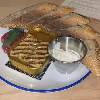 Offhand Wine Bar - Rustic Baguette & Vermont Butter w/ Flash Grilled Salmon, Rapeseed Oil, Fangst, Copenhagen - Wine Bars Near Me - Santa Monica, California Offhand Wine Bar - Rustic Baguette & Vermont Butter w/ Flash Grilled Salmon, Rapeseed Oil, Fangst, Copenhagen - Wine Bars Near Me - Santa Monica, California