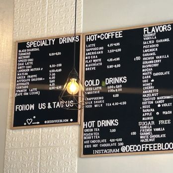 De Coffee Bloom - Menu - Coffee & Tea Near Me - Trinity, Florida