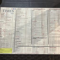Times Food - Menu