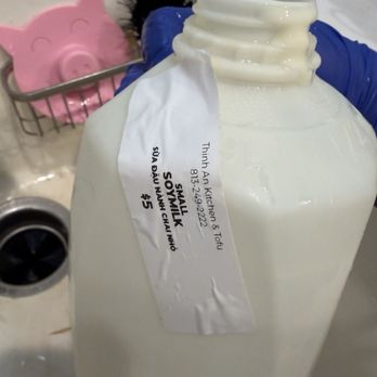 Thinh An Kitchen & Tofu - The half gallon jug with label. - Vietnamese Near Me - Tampa, Florida