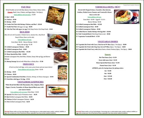 Menu photo 6 Point Market & Vietnamese Restaurant Stevens Point, WI Menu photo 6 Point Market & Vietnamese Restaurant Stevens Point, WI