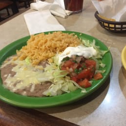 Rice & beans, toppings
