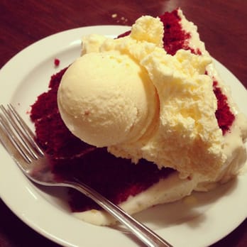 Jongewaard's Bake n Broil - Red Velvet Cake with ice cream - American Near Me - Long Beach, California
