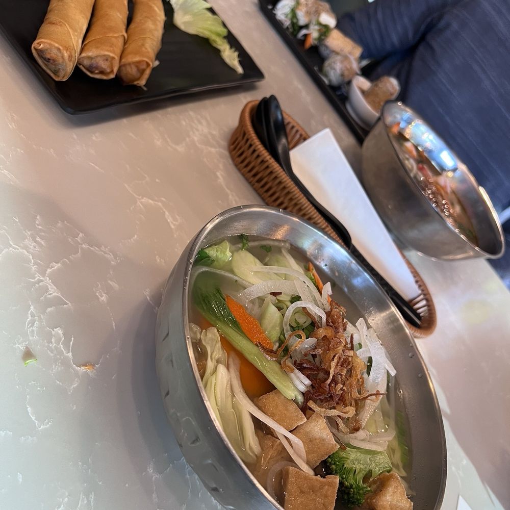 Lantern Vietnamese Kitchen - Vegan Pho and Egg Rolls - 3 Rolls - Breakfast & Brunch Near Me - Rancho Cucamonga, California Lantern Vietnamese Kitchen - Vegan Pho and Egg Rolls - 3 Rolls - Breakfast & Brunch Near Me - Rancho Cucamonga, California
