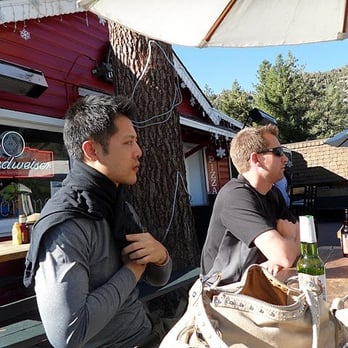 The Yodeler - Hanging out on the outdoor patio having a beer. - Dive Bars Near Me - Wrightwood, California The Yodeler - Hanging out on the outdoor patio having a beer. - Dive Bars Near Me - Wrightwood, California