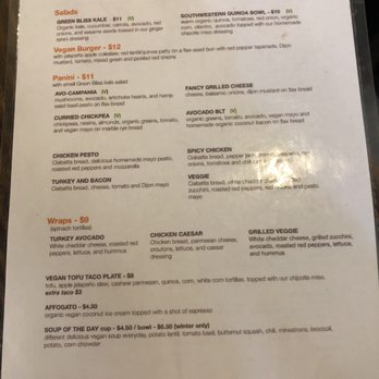 Green Bliss - Lunch menu - Coffee & Tea Near Me - Fullerton, California Green Bliss - Lunch menu - Coffee & Tea Near Me - Fullerton, California