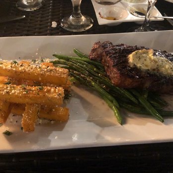 Pane Vino - Strip steak with yummy polenta fries! - Italian Near Me - Rochester, New York
