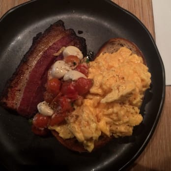 Yellow - Scrambled eggs on toast - Vegetarian Near Me - Sydney, NSW Yellow - Scrambled eggs on toast - Vegetarian Near Me - Sydney, NSW