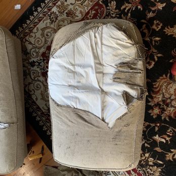 Tho's Upholstery - The before. - Furniture Reupholstery Near Me - Brighton, Massachusetts