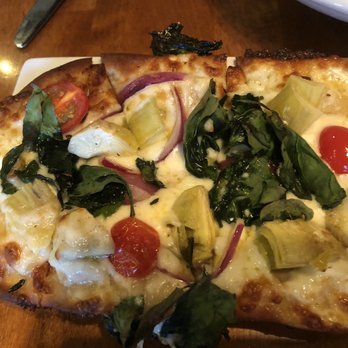 Streetside Grille - Artichoke and garlic flatbread - New American Near Me - Suttons Bay, Michigan