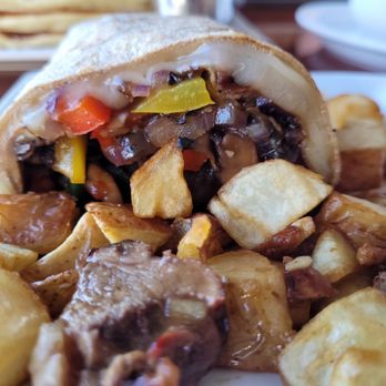 The Nook - Nookie's steak fajitas burrito - Breakfast & Brunch Near Me - Los Angeles, California The Nook - Nookie's steak fajitas burrito - Breakfast & Brunch Near Me - Los Angeles, California