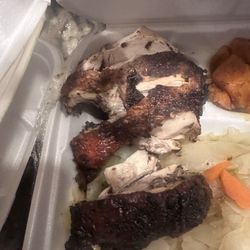 876 Jamaican Jerk Restaurant - Jerked breast, where's the half chicken