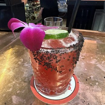 Finney's Crafthouse - Black salt hibiscus margarita - New American Near Me - Stevenson Ranch, California Finney's Crafthouse - Black salt hibiscus margarita - New American Near Me - Stevenson Ranch, California