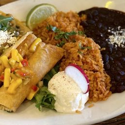 2 for $14 special! mushroom taco, chicken flautas with rice and black beans 2 for $14 special! mushroom taco, chicken flautas with rice and black beans