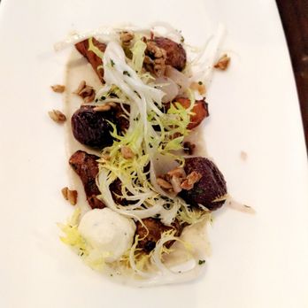 Fruition Restaurant - Sunchoke Salad frisée, oven-dried grapes, sunflower seeds, ricotta - New American Near Me - Denver, Colorado