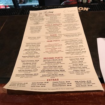 La Strada - Menu - Italian Near Me - San Pablo, California
