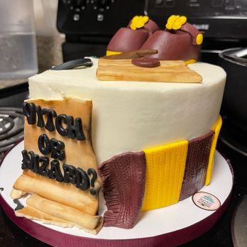 Sylvia's Cakes - Picture or the cake (after it had been cut into), pictures just don't do it justice. It was beautiful! - Custom Cakes Near Me