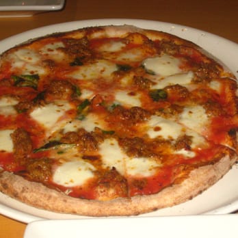 Persona Pizzeria - margherita with sausage - Pizza Near Me - Santa Barbara, California Persona Pizzeria - margherita with sausage - Pizza Near Me - Santa Barbara, California