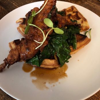 Oakhurst Café - quail and coconut waffle - Breakfast & Brunch Near Me - Charlottesville, Virginia Oakhurst Café - quail and coconut waffle - Breakfast & Brunch Near Me - Charlottesville, Virginia