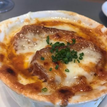 Bazille - French onion soup - delicious! - New American Near Me - San Diego, California Bazille - French onion soup - delicious! - New American Near Me - San Diego, California