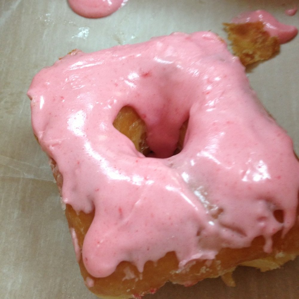 Square Donuts - Customized strawberry topped glazed donut. The staff is so accommodating!! - Donuts Near Me - Terre Haute, Indiana Square Donuts - Customized strawberry topped glazed donut. The staff is so accommodating!! - Donuts Near Me - Terre Haute, Indiana