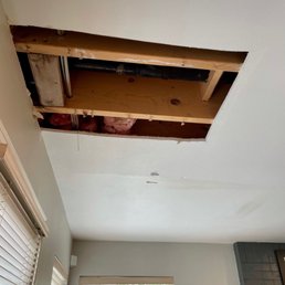 Master bath leak