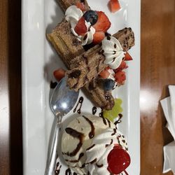 Charros Mexican Restaurant - Churros with ice cream