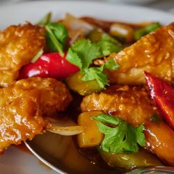 Thai Lao Restaurant - Sweet / sour fried fish filet