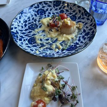 curATE cafe - Appetizer special seared scallops October 2024 - New American Near Me - Manchester, Vermont curATE cafe - Appetizer special seared scallops October 2024 - New American Near Me - Manchester, Vermont