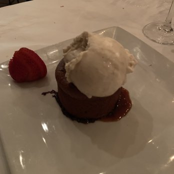 Cafe Santorini - Molten chocolate cake with vanilla ice cream - Italian Near Me - Pasadena, California Cafe Santorini - Molten chocolate cake with vanilla ice cream - Italian Near Me - Pasadena, California
