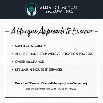 Alliance Mutual Escrow - Real Estate Services Near Me - Tustin, California Alliance Mutual Escrow - Real Estate Services Near Me - Tustin, California