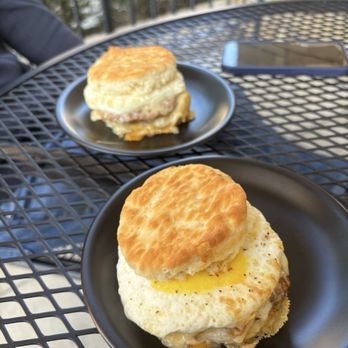 Drip City Coffee - Biscuit with sausage, egg, and Gouda cheese! - Coffee & Tea Near Me - Tulsa, Oklahoma Drip City Coffee - Biscuit with sausage, egg, and Gouda cheese! - Coffee & Tea Near Me - Tulsa, Oklahoma