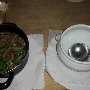 Zum Griabig'n - Leberspätzle-Suppe originell im Töpfchen serviert - German Near Me - Germering, BY Zum Griabig'n - Leberspätzle-Suppe originell im Töpfchen serviert - German Near Me - Germering, BY
