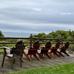 You can't beat the view and these cute chairs made to look like the state of Michigan You can't beat the view and these cute chairs made to look like the state of Michigan