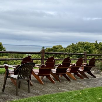 Legs Inn - You can't beat the view and these cute chairs made to look like the state of Michigan - Polish Near Me - Cross Village, Michigan Legs Inn - You can't beat the view and these cute chairs made to look like the state of Michigan - Polish Near Me - Cross Village, Michigan