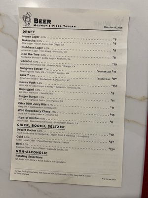 Menu photo 4 Mooney’s Pizza Long Beach, CA