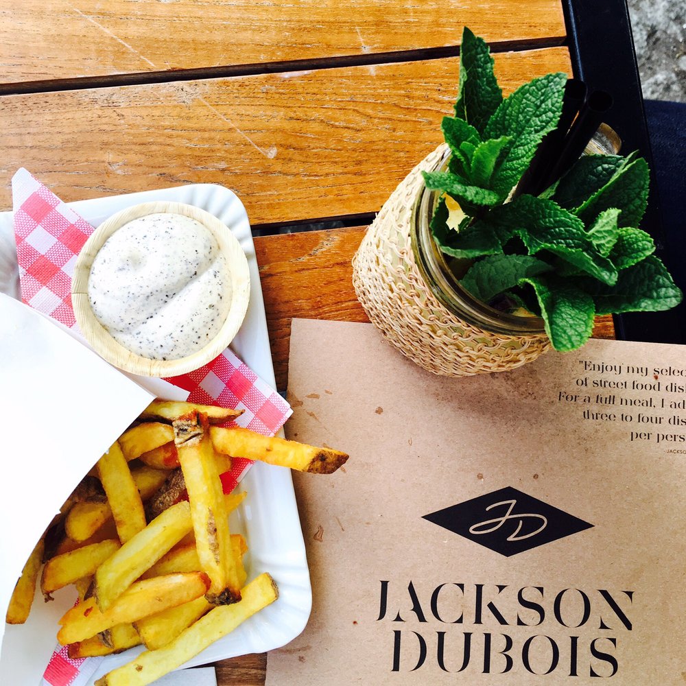 Jackson's Hoptail with potato fries and truffle mayo