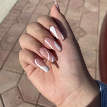 Hello Nail Spa - abstract nails - Nail Salons Near Me - Royal Palm Beach, Florida