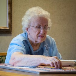Luther Manor - Luther Manor loves to see our residents be well-rounded. That means body, mind and spirit. Puzzles are a favorite brain activity!