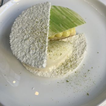 The Modern - Key lime parfait with coconut and chiffon - New American Near Me - New York, New York The Modern - Key lime parfait with coconut and chiffon - New American Near Me - New York, New York