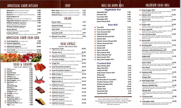 Menu photo 8 Sashimi Fusion Davenport, FL Menu photo 8 Sashimi Fusion Davenport, FL