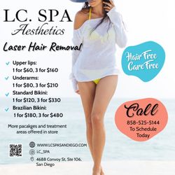 LC Spa - Laser Hair removal Special!