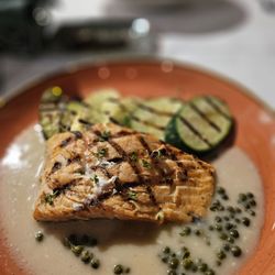 Baci Bistro - Grilled salmon and veggies