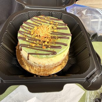 Green Olive - Pistachio Cheesecake - Mediterranean Near Me - Downey, California