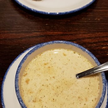 Farmers Gastropub - Appetizers, the scotch egg (after being cut open) and the cream of mushroom soup - Gastropubs Near Me - Springfield, Missouri