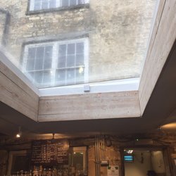Cafe 53 - Ceiling. See through! Amazing light.